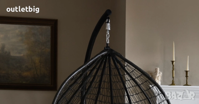 Градинска висяща люлка тип гнездо,яйце–Промоция!, снимка 2 - Градински мебели, декорация  - 52302074