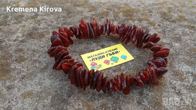 Дамски гривни от кехлибар. 5 различни модела. Бижута Луди гъби., снимка 4 - Гривни - 34805040