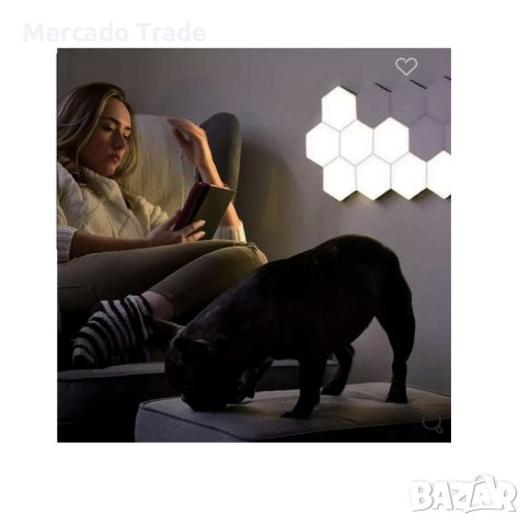 Комплект 3 бр. Стенни LED лампи Mercado Trade, С дистанционно управление, снимка 3 - Лед осветление - 43749145