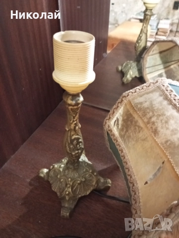 Старинна нощна лампа, снимка 5 - Антикварни и старинни предмети - 52795026