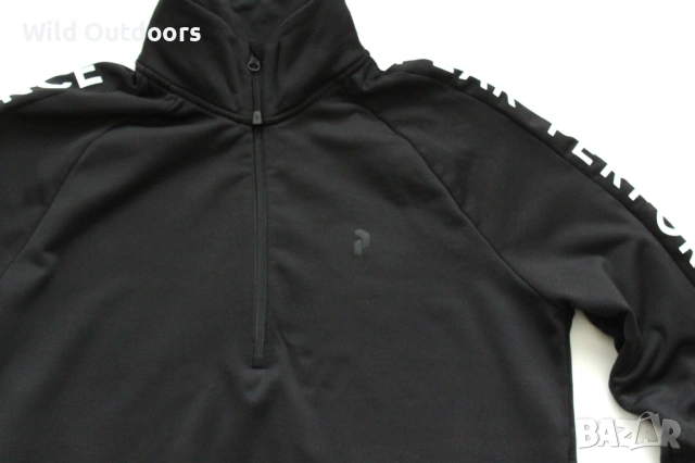 PEAK PERFORMANCE Rider Half zip - мъжка стреч поларена горница, размер M, снимка 2 - Спортни дрехи, екипи - 53358044