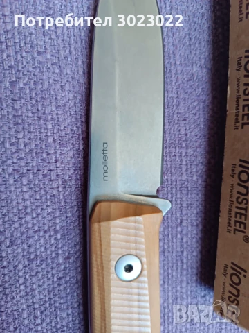 Нож LionSteel B41 Santos B41-ST за бушкрафт, снимка 7 - Ножове - 51115933