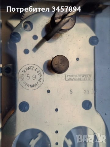 Германски каретен  антикварен часовник, снимка 6 - Антикварни и старинни предмети - 53340613