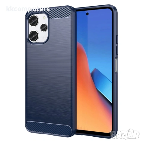 Xiaomi Redmi 12 5G (Global) / Poco M6 Pro 5G Удароустойчив Carbon Fiber Калъф и Протектор, снимка 2 - Калъфи, кейсове - 53233061