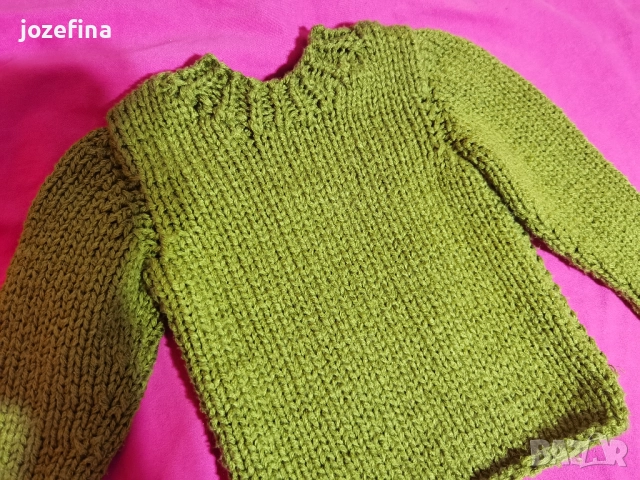 Детски ръчно плетен пуловер за 2-3г дете