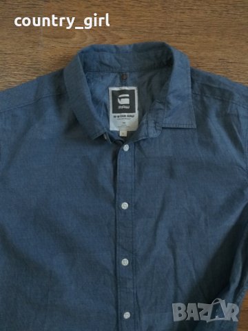 g-star landoh clean shirt - страхотна мъжка риза КАТО НОВА, снимка 3 - Ризи - 29022881