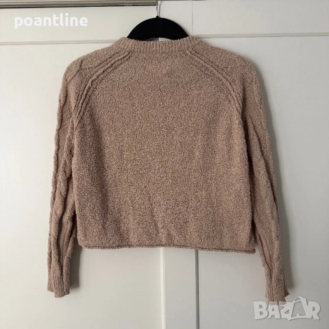 НОВ МОДЕЛ! ZARA къс плетен пуловер, снимка 4 - Блузи с дълъг ръкав и пуловери - 52034583