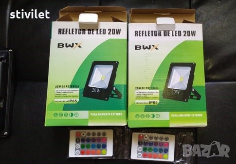 LED RGB прожектор 20 вата ново., снимка 3 - Прожектори - 28816855