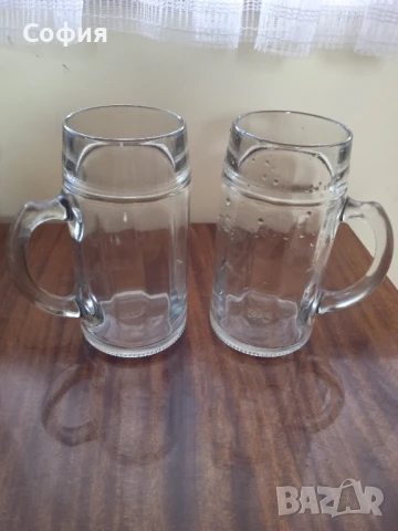 халби стъклени 1литър, снимка 2 - Чаши - 50830928