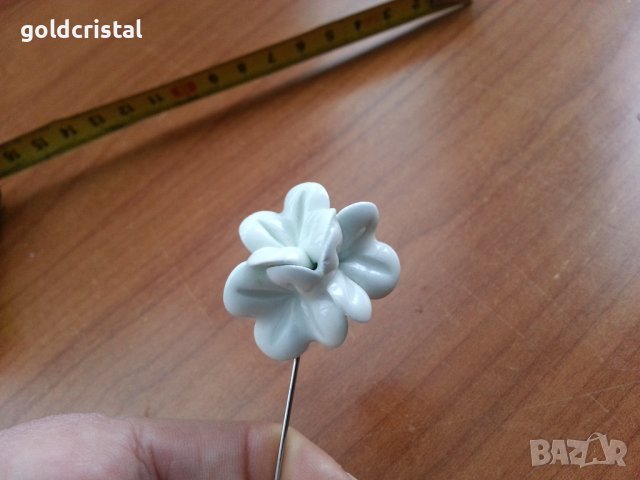  порцелан брошка игла , снимка 3 - Антикварни и старинни предмети - 39556485