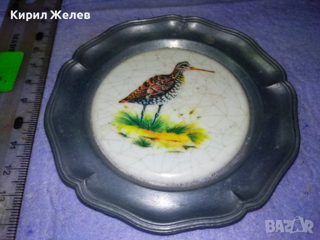 СТАРА КОЛЕКЦИОНЕРСКА ЧИНИЙКА За СТЕНА с ПТИЦА - ЦИНК с ЩЕМПЕЛ АНГЕЛЧЕ 41550, снимка 11 - Колекции - 43650778