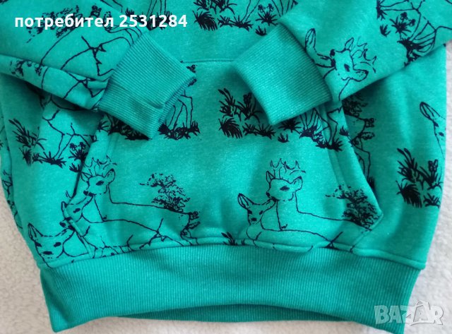 НОВИ ефектна червена блуза с надпис и суичър, снимка 10 - Детски Блузи и туники - 32585375