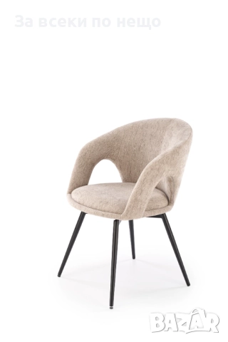 Трапезен стол К-550 бежово/черно Код P1339, снимка 5 - Столове - 51952416