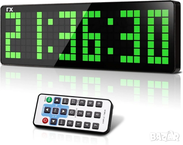 Голям часовник Pixel Timer DK-7607 – LED Дисплей с Дистанционно