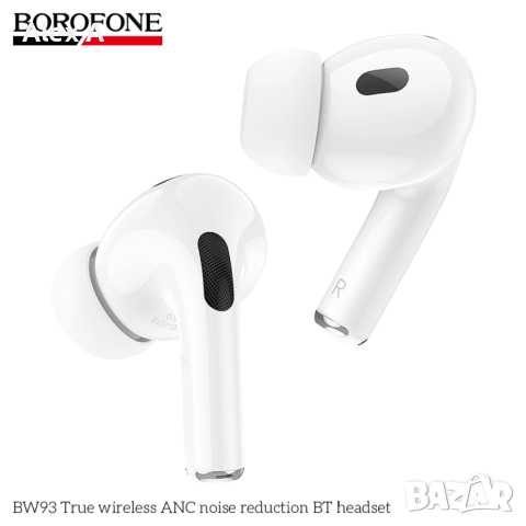 BOROFONE BW93 True Wireless ANC Noise Reduction, снимка 6 - Безжични слушалки - 52099226