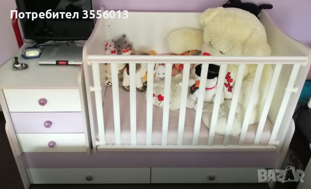 Детско трансформиращо легло, снимка 2 - Бебешки легла и матраци - 40665783