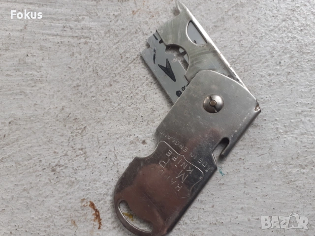 Колекционерско старо сгъваемо бръснарско ножче самобръсначка, снимка 4 - Антикварни и старинни предмети - 53363677