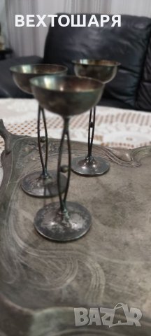 Старинен Посребрен Немски Сервиз WMF, снимка 4 - Антикварни и старинни предмети - 38470697