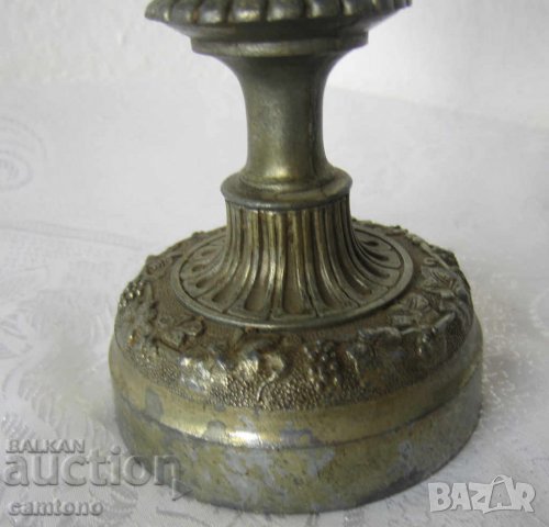 Ваза 35 см голяма Стара кана с ангели херувими метал антика съд, снимка 6 - Декорация за дома - 28872315