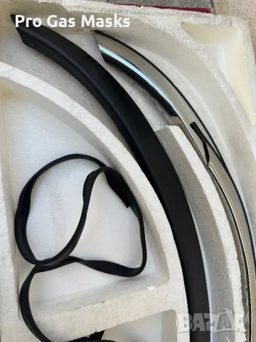 Ново 4 броя BMW 3 части Вежди Калници Защита и облицовка на калниците. Изработени от месинг хромиран, снимка 3 - Автомобили и джипове - 47656407