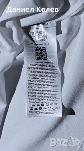 Стилна Мъжка Бяла Тениска Guess в размер М, снимка 6 - Тениски - 51104309