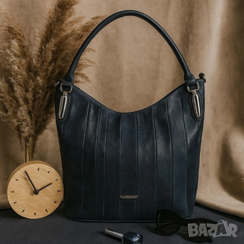 Дамска чанта с голямо отделение и елегантен дизайн, снимка 8 - Чанти - 51884472