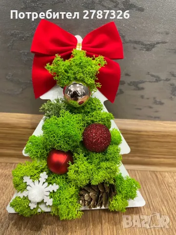 Коледна декорация със скандинавски мъх, снимка 2 - Други - 48336314