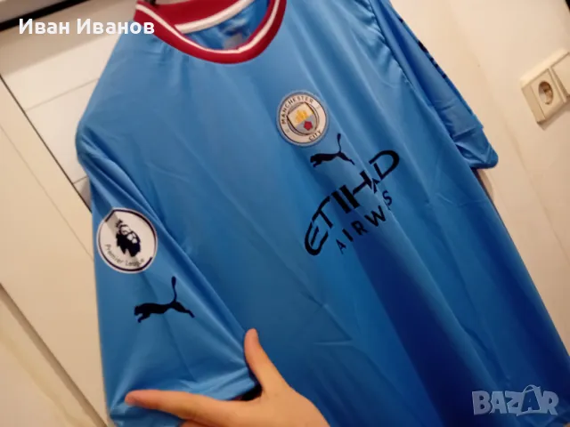 Чисто нов оригинален екип на Манчестър Сити - Ерлинг Холанд, снимка 4 - Футбол - 50414983