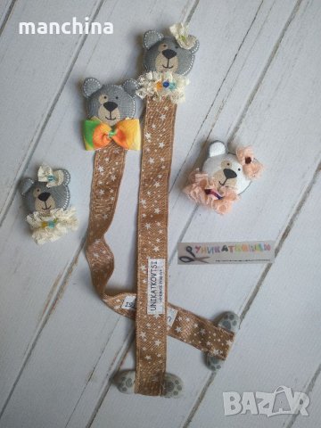 Текстилна брошка "Мечо", снимка 7 - Други - 33597661