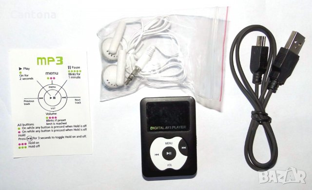 Микро MP3 плеър с LCD екран със слот за карта, снимка 2 - MP3 и MP4 плеъри - 34753111