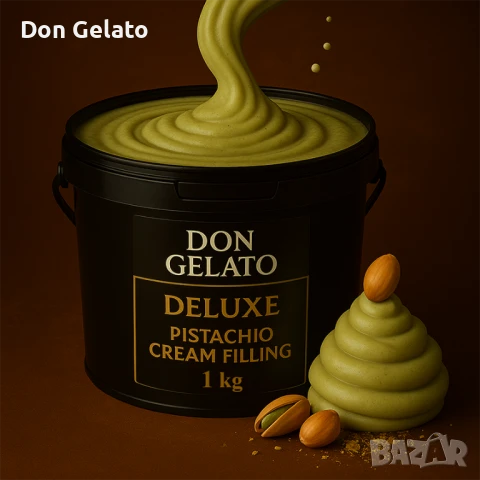 Крем пълнеж с шамфъстък Don Gelato Deluxe – 1 кг, снимка 3 - Други - 51268356
