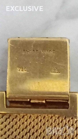 Златен Швейцарски часовник   Ogival  18к злато, снимка 5 - Мъжки - 43145687