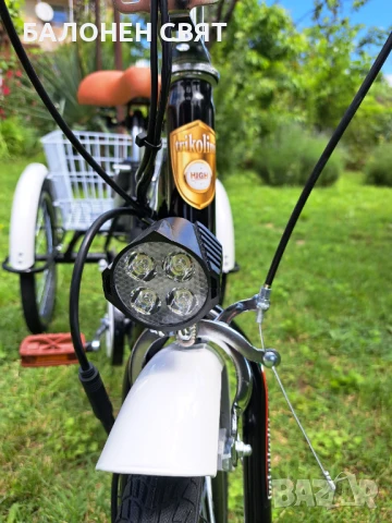 Многофункционален Нов модел e-Trike Hybrid Велосипед с три гуми Електрически Хибрид Триколка, снимка 15 - Велосипеди - 50506973