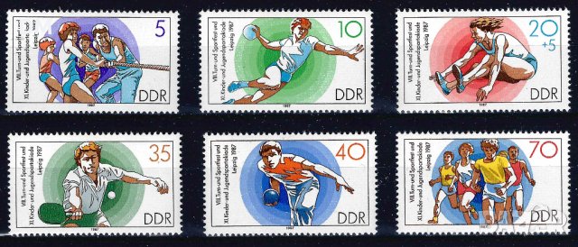 Германия ГДР 1987 - спорт MNH