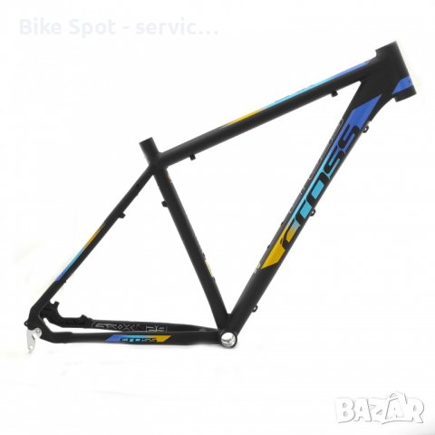29er CROSS 46cm Alloy Frame Black Blue Orange Рамка, снимка 2 - Части за велосипеди - 37465072