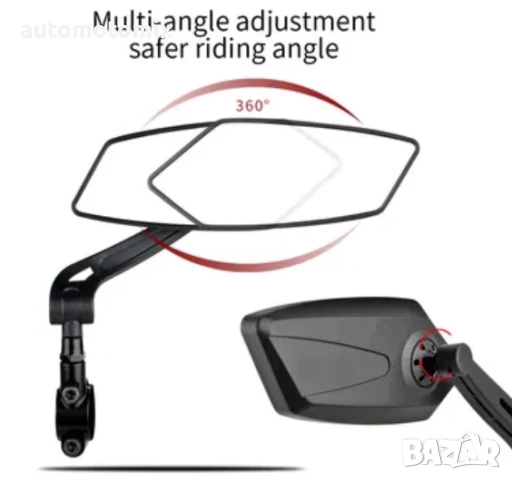 Огледала за мотор, скутер, велосипед,Огледала за тротинетка с конзоли - 253335, снимка 4 - Аксесоари и консумативи - 50962674