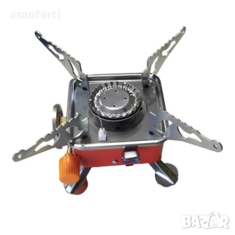 🔥 Къмпинг Котлон KOVAB K-202 (2800W) – Сгъваем, Газова Карта Тип и Чанта за Носене, снимка 3 - Газови котлони - 52791813