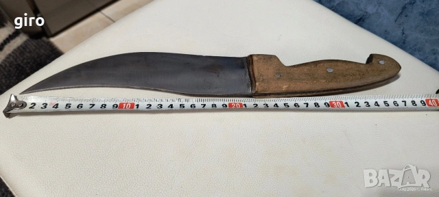 Стар голям масивен нож 37см., снимка 8 - Ножове - 53507559