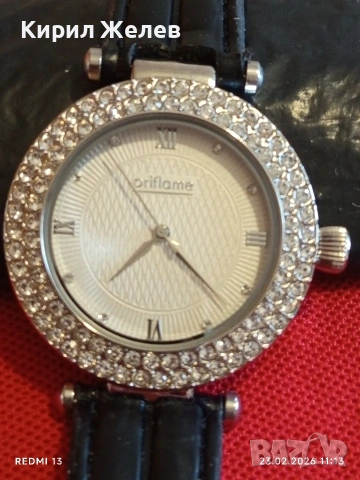 Фешън модел дамски часовник Oriflame quartz много красив 51692