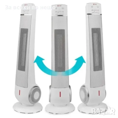 Вентилаторна печка с керамичен нагревател и дистанционно 2200W ForceKraft, снимка 4 - Отоплителни печки - 50339050