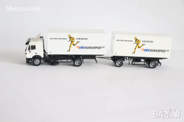 HERPA H0 1/87 MERCEDES BENZ КАМИОН МОДЕЛ ТИР, снимка 2 - Колекции - 49872748