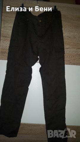 Макси XXL карго панталон H&M BB ластичен милитъри зелен, снимка 4 - Панталони - 34883405