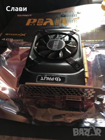 Видеокарта NVIDIA Palit GeForce GTX 1050TI StormX 4GB 128BIT GDDR5 , снимка 9 - Видеокарти - 43151948