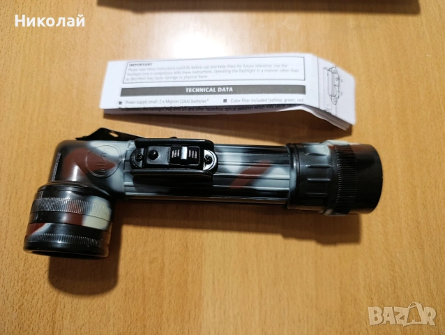 Военен тактически фенер Miltec, снимка 3 - Екипировка - 53039497