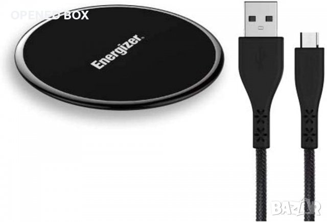 Energizer Wlacblbkm - Безжично зарядно устройство 10 W с Micro USB кабел - Fast Charging, снимка 1 - Безжични зарядни - 38251588