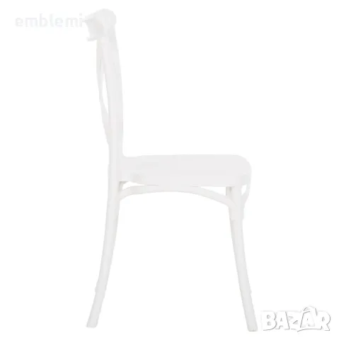 Стол ANJI в бяло трапезен градински, снимка 4 - Столове - 47537375