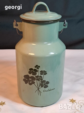 метален емайлиран съд за мляко 2 литра 29/3