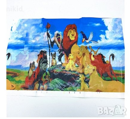 Цар Лъв lion king найлонова покривка за парти рожден ден, снимка 2 - Покривки за маси - 27059638