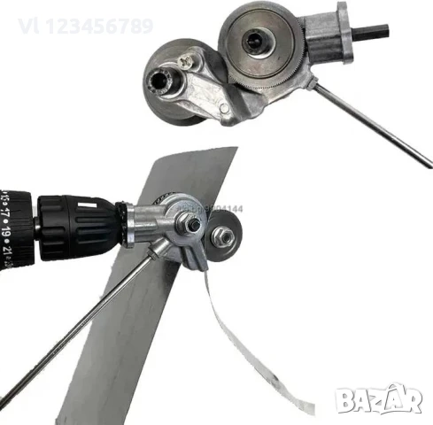 Приставка ножица за рязане на метал/ламарина за винтоверт и бормашина, снимка 6 - Бормашини - 52668232