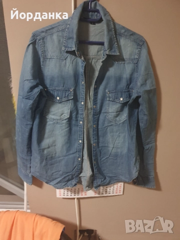 Продавам дамска дънкена риза , снимка 3 - Ризи - 51992203